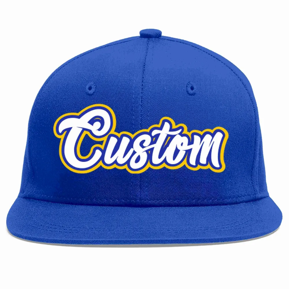 Custom Royal White-Royal Casual Sport Baseball Cap