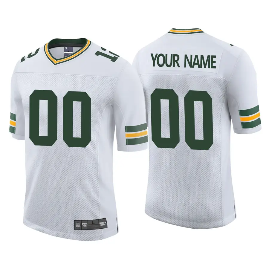 Your Team Custom Green Bay Packers Aaron Rodgers Football Jersey